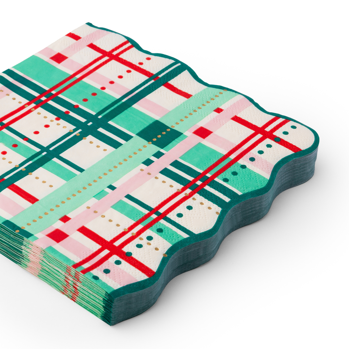 Christmas Plaid Party Napkins (Set of 20)