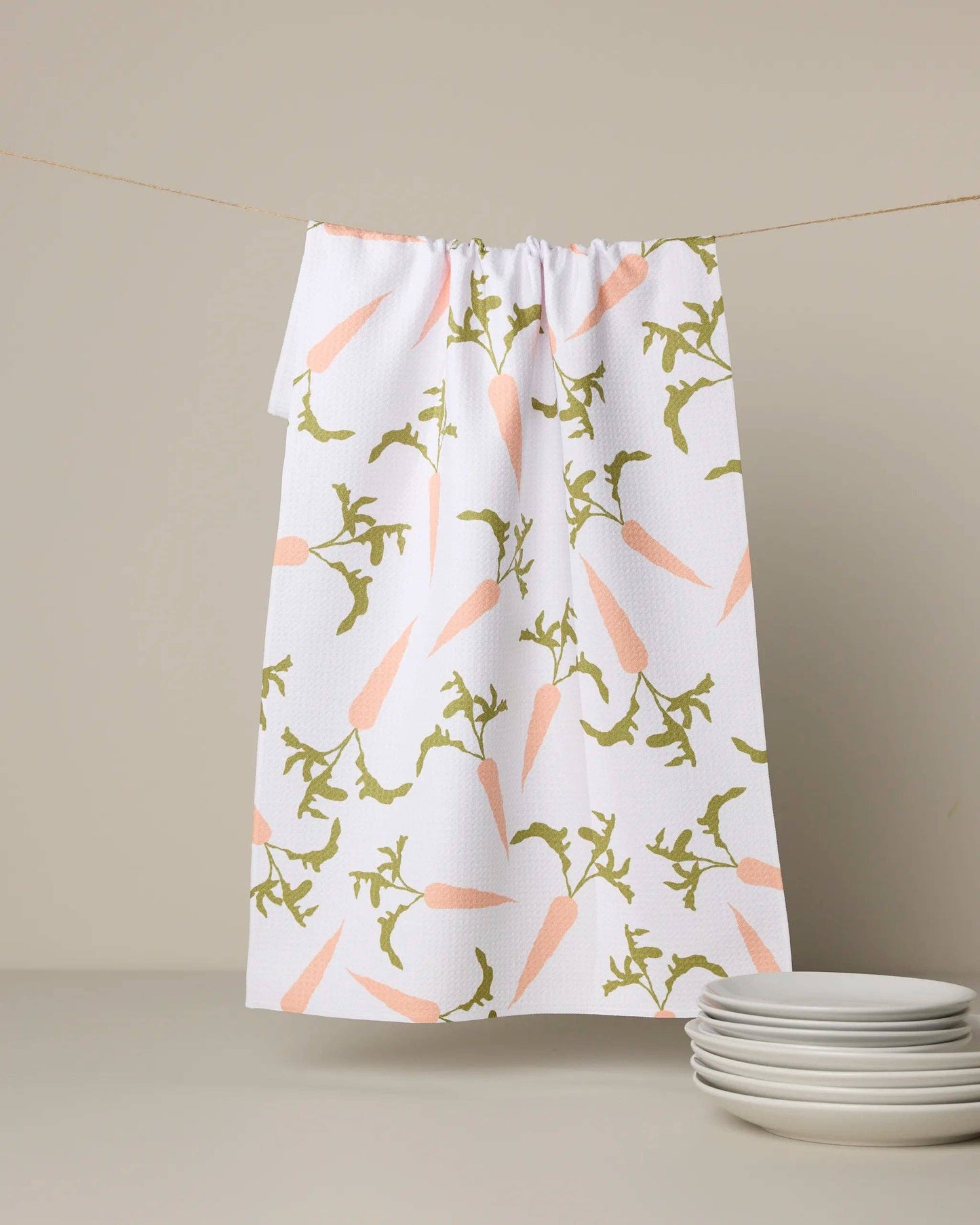Geometry - Carrot Toss Tea Towel