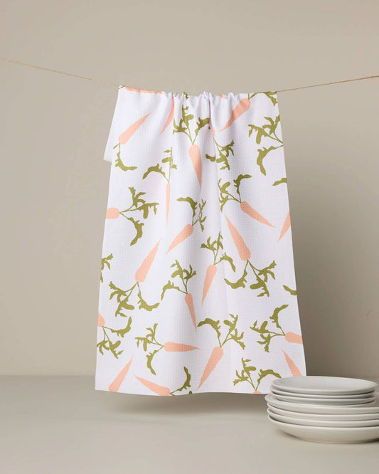 Geometry - Carrot Toss Tea Towel