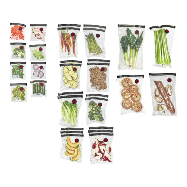 20 piece vacuum bag set plastic