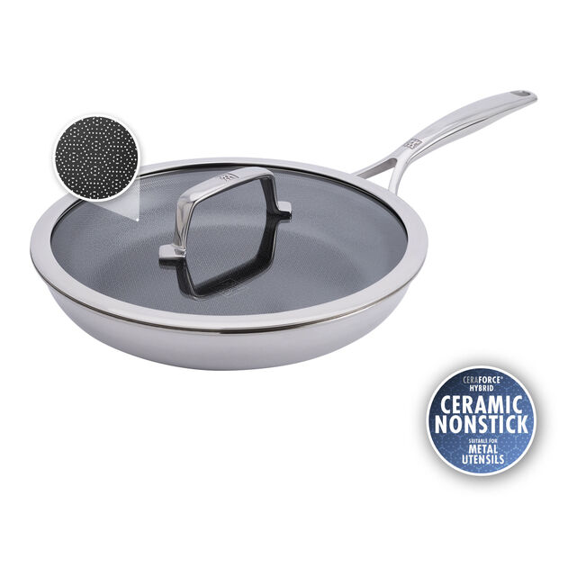 Peak 10-inch Ceramic Hybrid Frying Pan With Lid