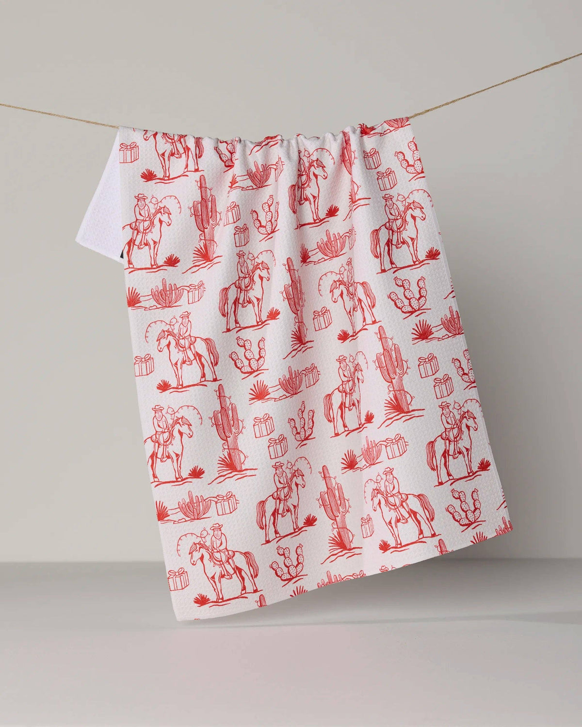 Cowboy Claus Tea Towel - Holiday 2026