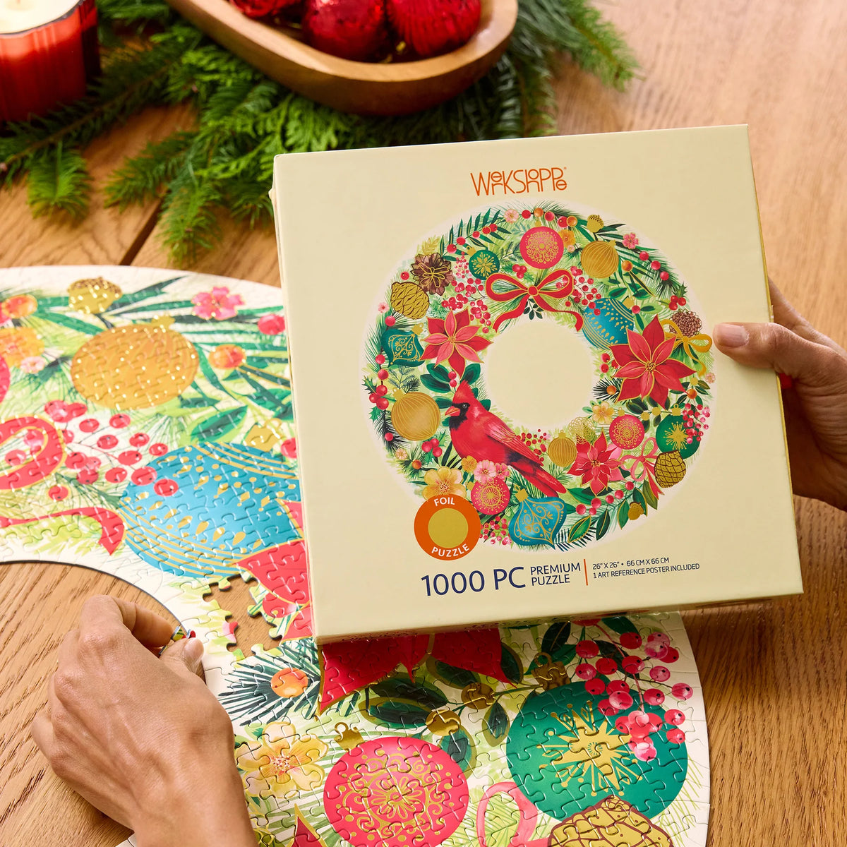 Holiday Wreath 1000 Pc Puzzle