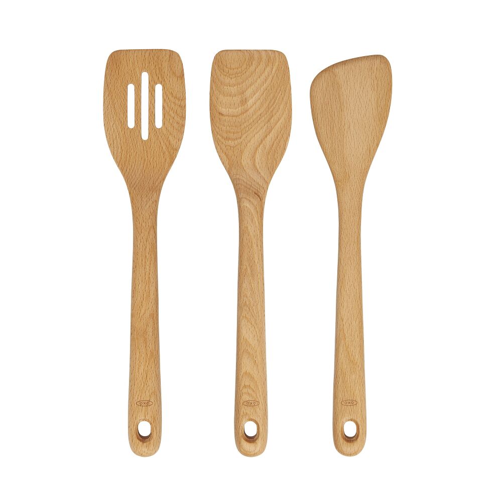 3pc Wooden Turner Set