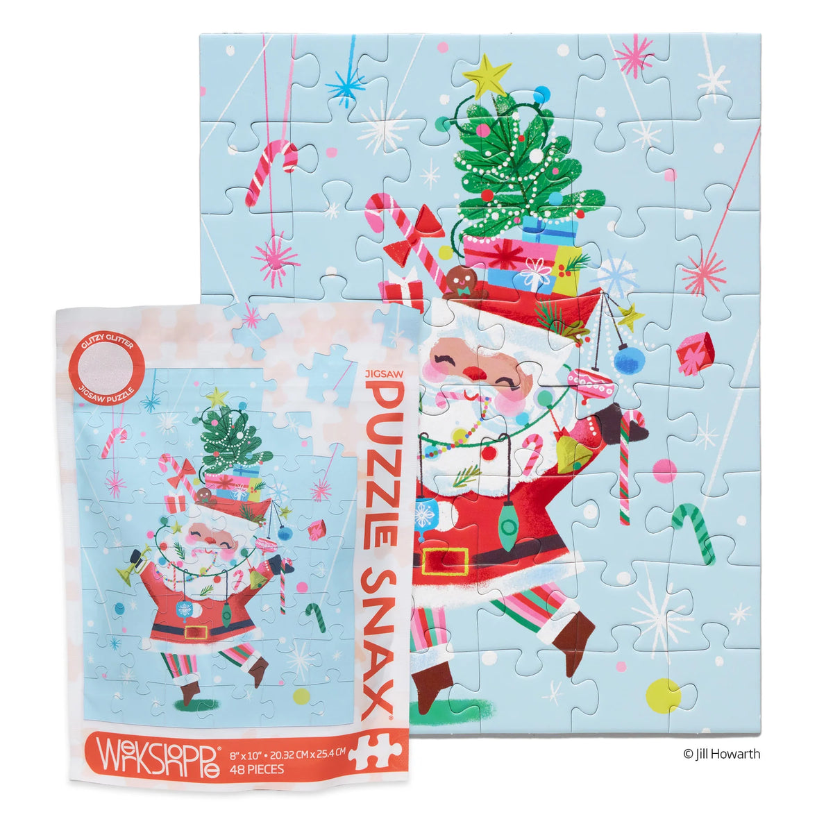 Fancy Pants Santa 48 Pc Puzzle Snax
