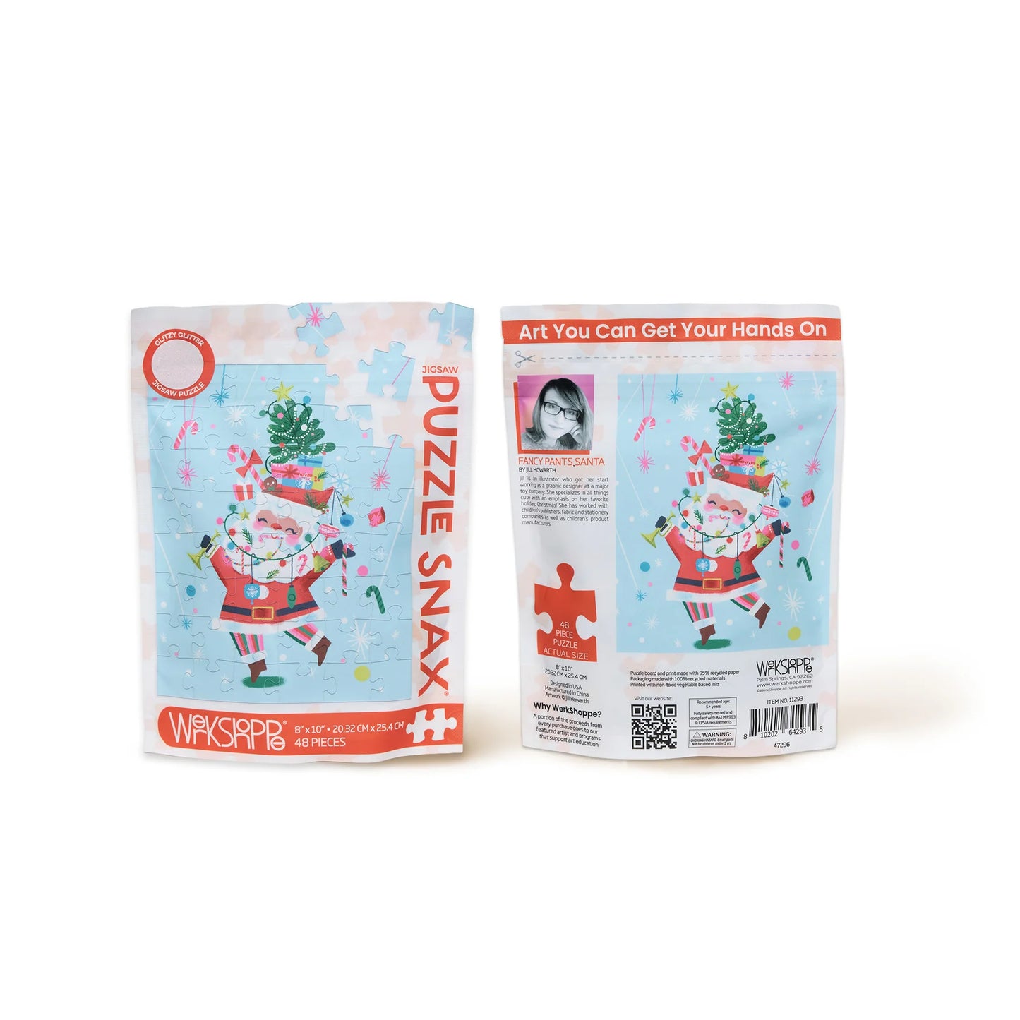 Fancy Pants Santa 48 Pc Puzzle Snax