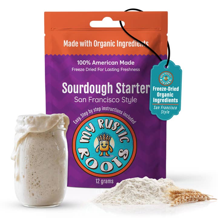 My Rustic Roots - Organic, Non-GMO Sourdough Starter | Freeze Dried |  12gm