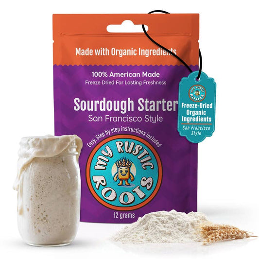 My Rustic Roots - Organic, Non-GMO Sourdough Starter | Freeze Dried |  12gm