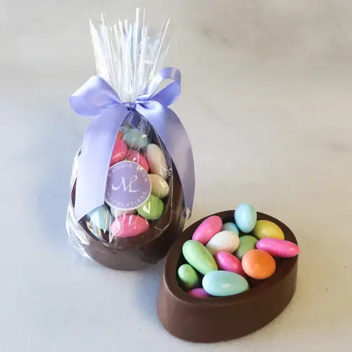 Maggie Lyon Chocolatiers - 8oz Milk Chocolate Egg Box Filled with Jordan Almonds