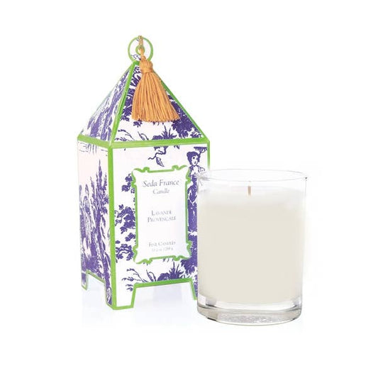 Seda France Candles - Lavande Provencale Classic Toile Pagoda Box Candle