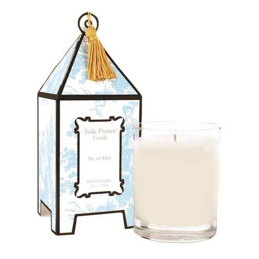 Seda France Candles - Sel de Mer Classic Toile Pagoda Box Candle
