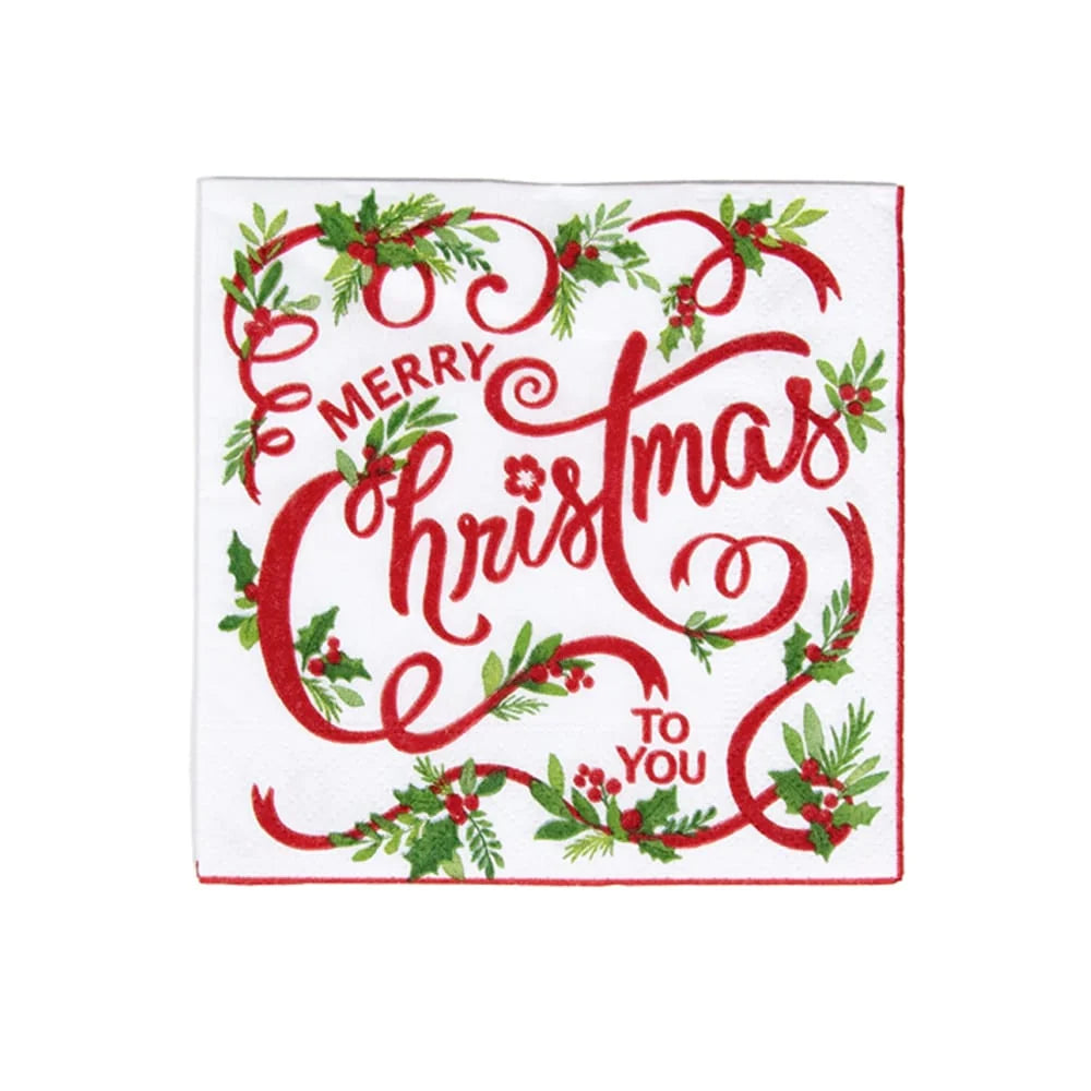 Merry Christmas To You Cocktail Napkins