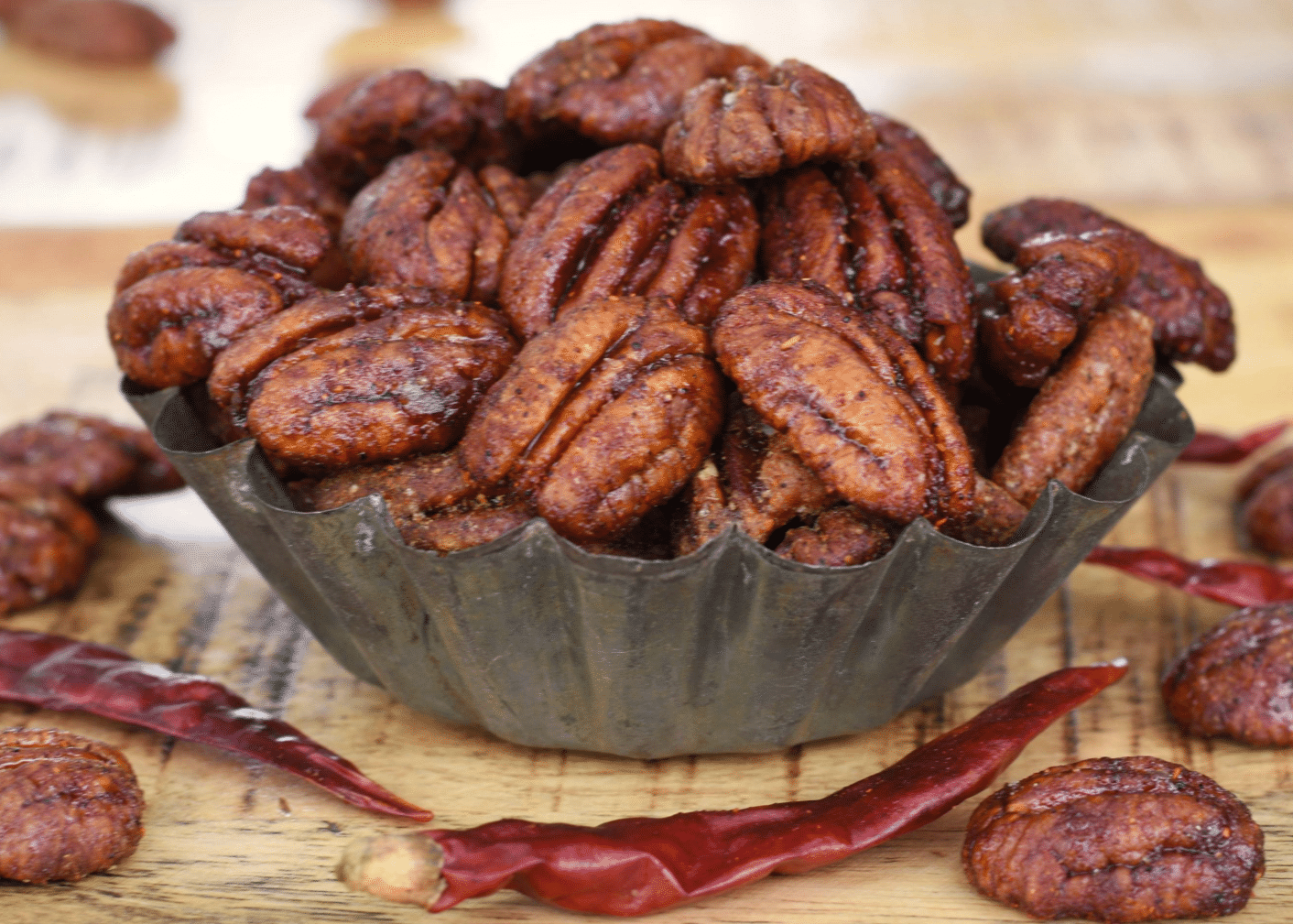 12 oz. Sweet Fire Pecans Kraft Bag