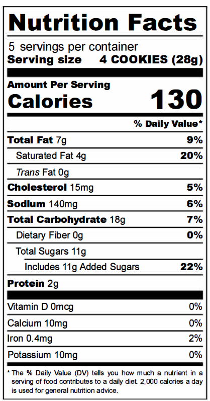 Birthday Cake Cookies | Premium Snacks | 12 pack | 5oz
