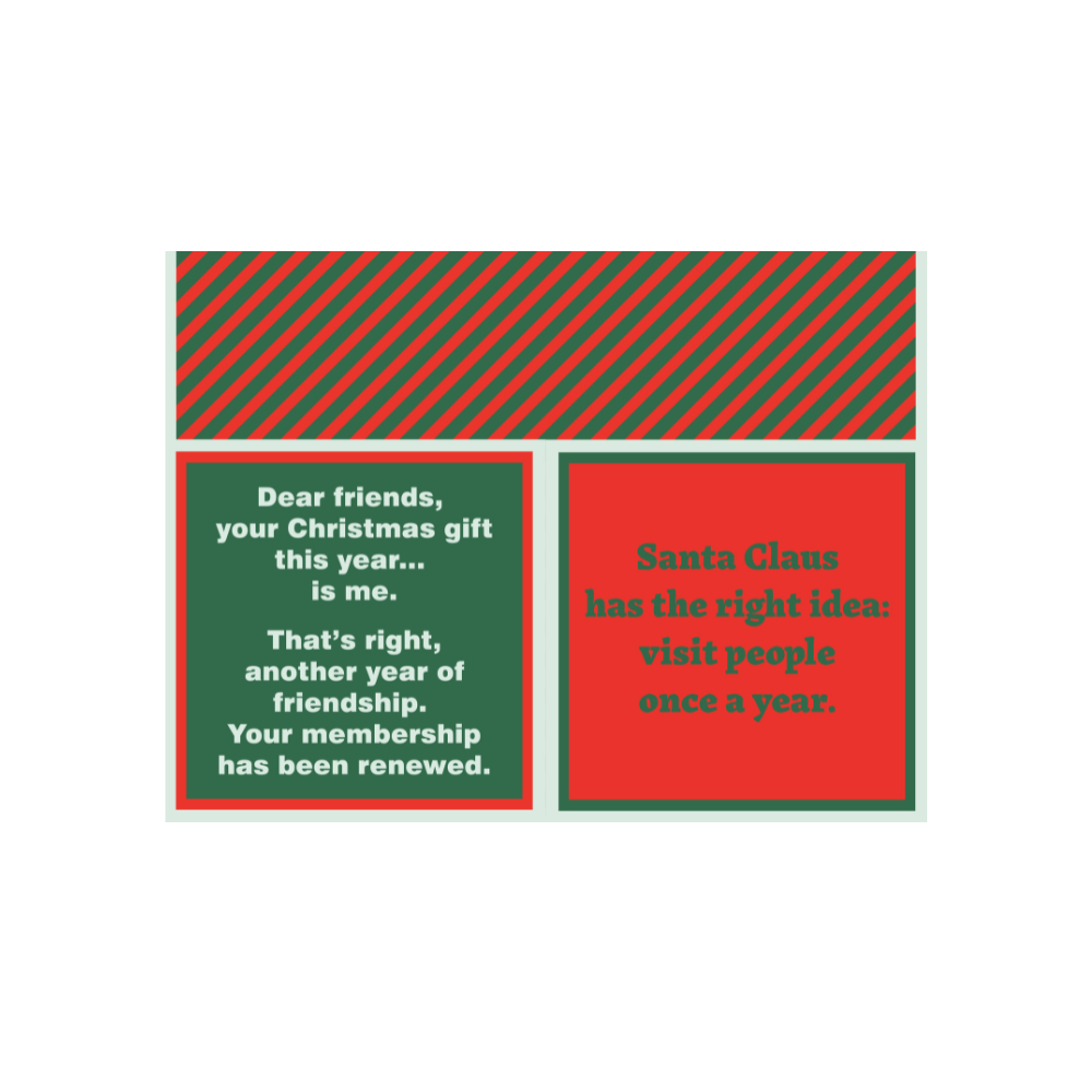 Drinks on Me - NAPKIN Xmas Santa Claus | Funny Christmas Gift
