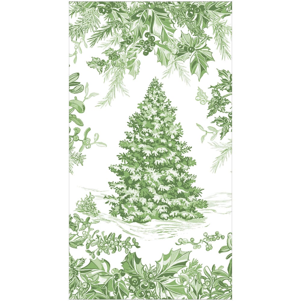Christmas Tree Toile Sage Napkins