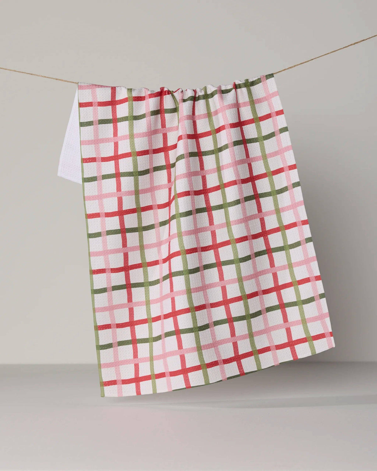 Festive Plaid Tea Towel - Holiday 2026