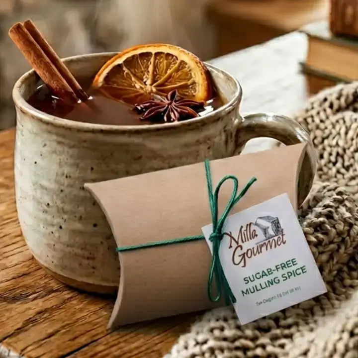 Mills Gourmet - Sugar-Free Mulling Spice Blend - 1 Gallon - .5 oz Kraft Box