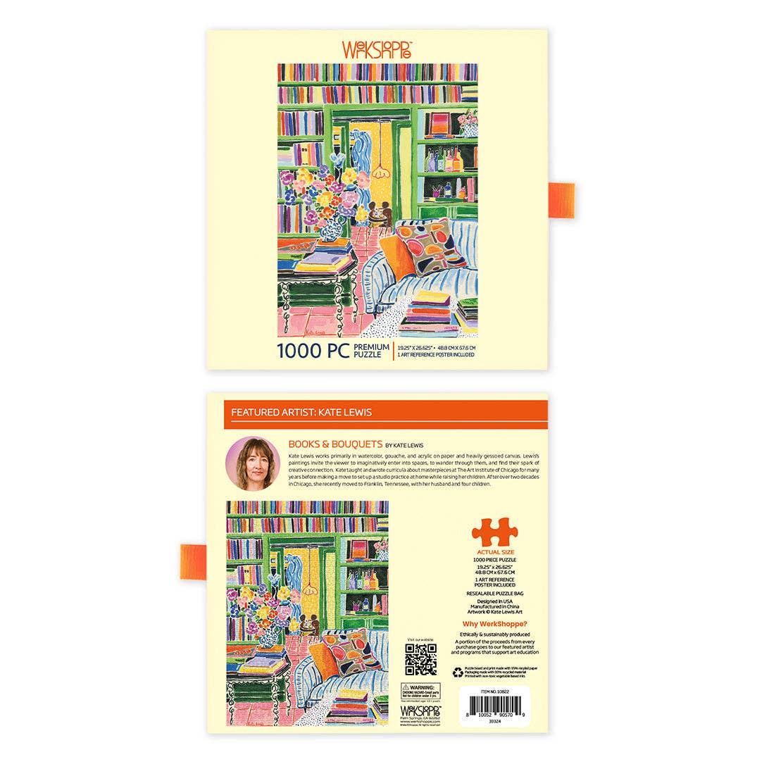 Books & Bouquets 1000 Piece Puzzle