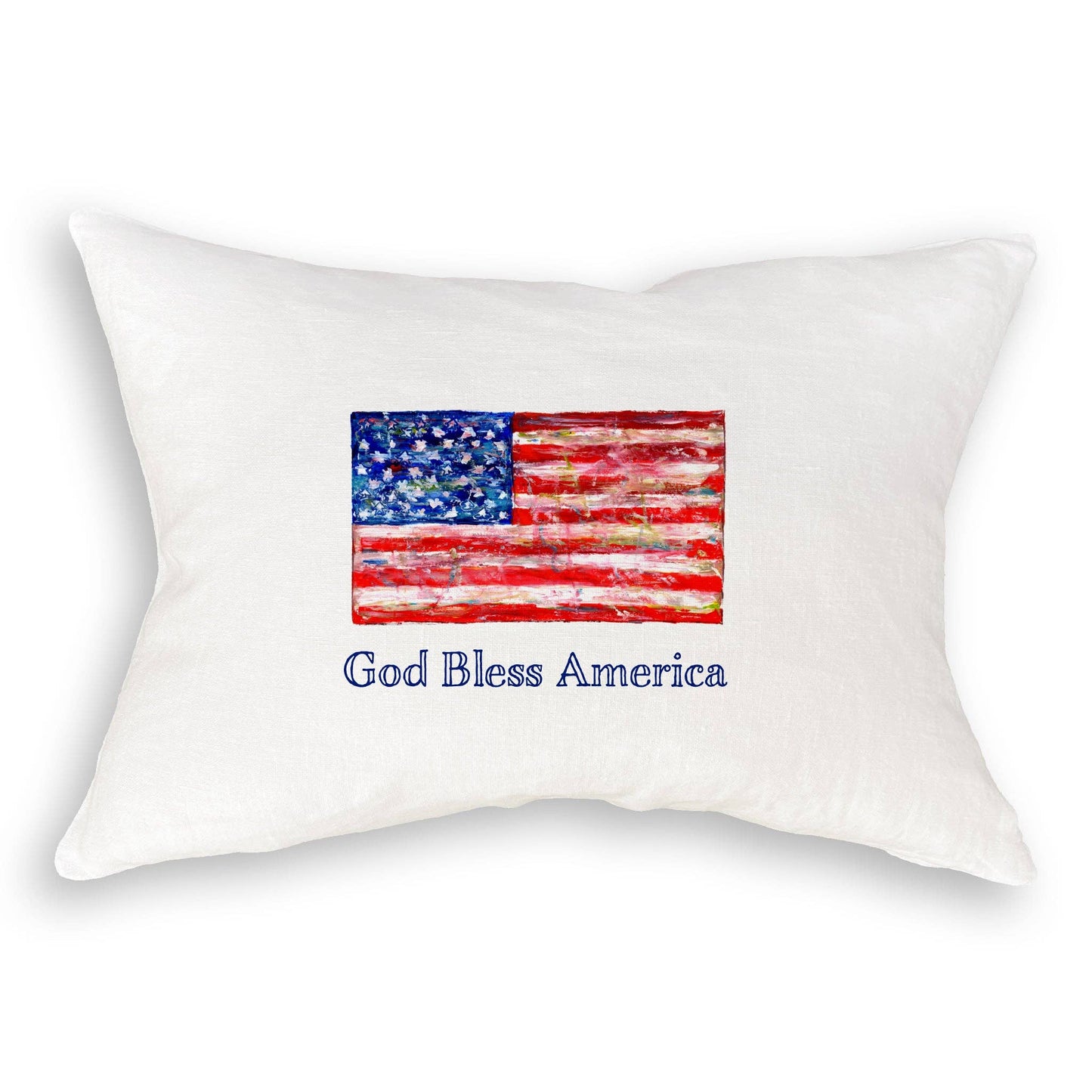 French Graffiti - Flag with God Bless America