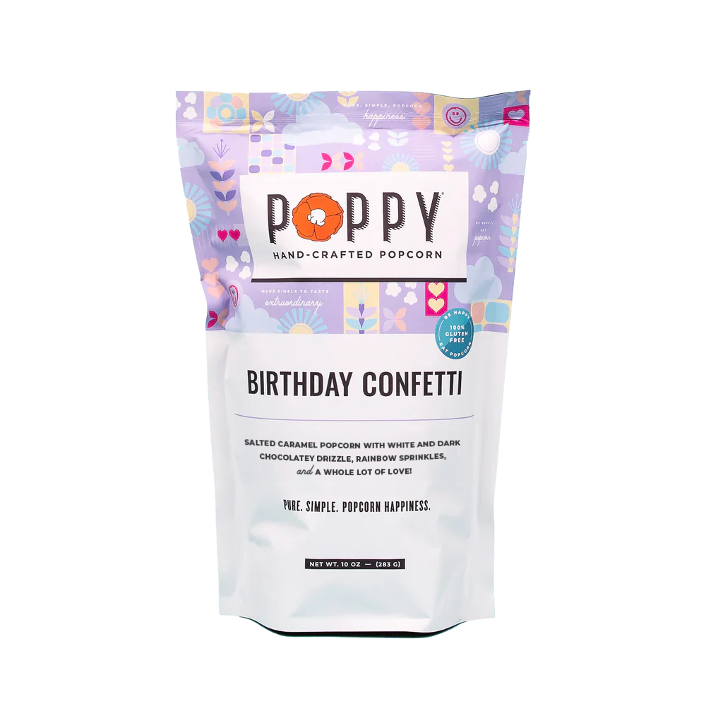 Poppy Hand-Crafted Popcorn - Birthday Confetti Popcorn