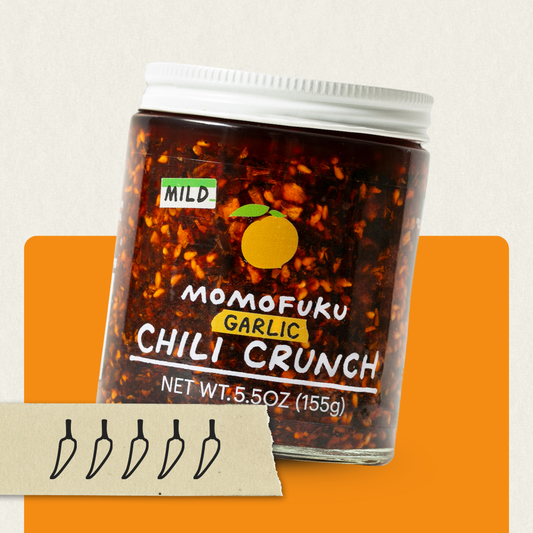 Momofuku - Mild Garlic Chili Crunch | Chili Oil | Condiment | No Heat