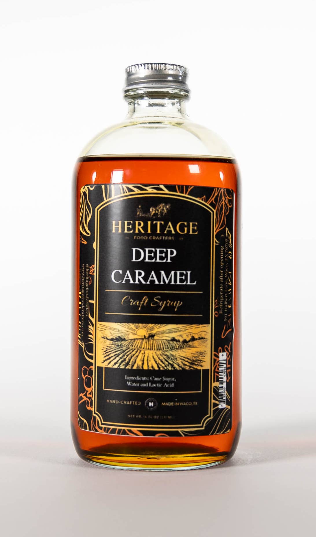 Heritage Food Crafters - Specialty Coffee and Beverage Syrup - Deep Caramel 16oz