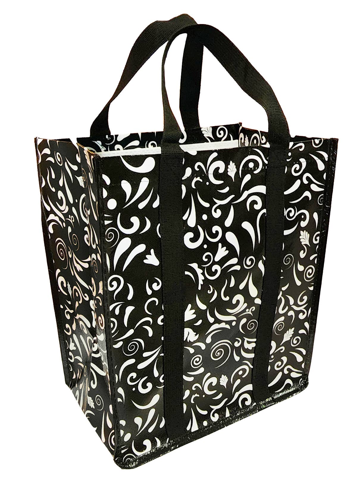 Swirly Gate Black Swag Bag