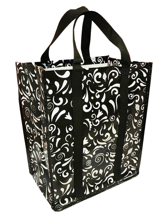 Swirly Gate Black Swag Bag
