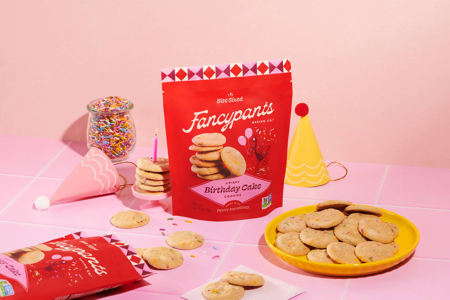 Birthday Cake Cookies | Premium Snacks | 12 pack | 5oz