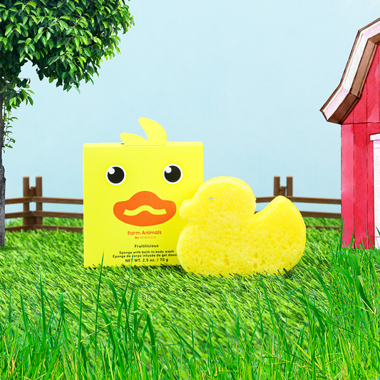 Spongellé | Valentines Day Gifts | Easter Gifts - Danny Duck Farm Animals Sponge  | Kids | Kids Products
