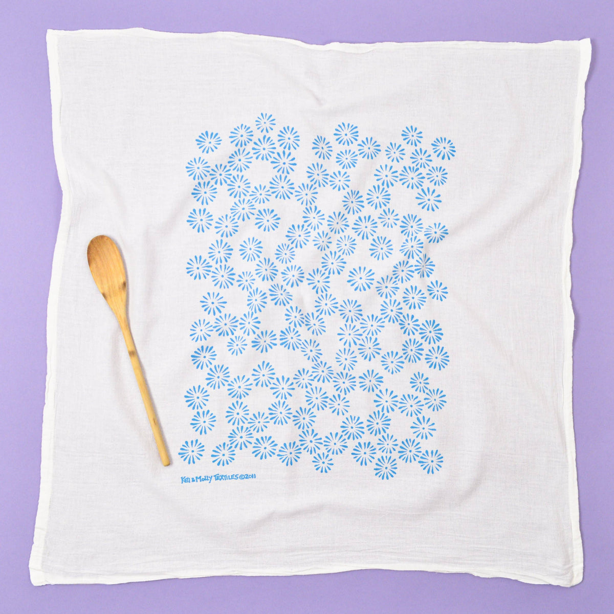 Flour Sack Dish Towel - Daisies