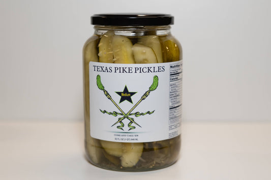 Texas Pike Pickles Medium Heat Dill Spears