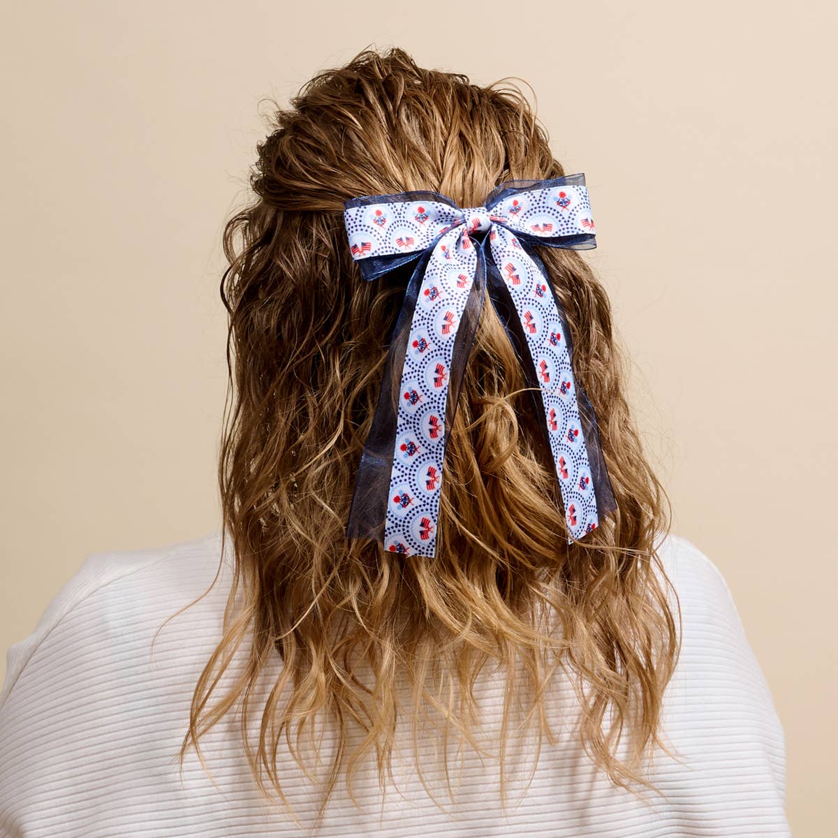 The Darling Effect - Lovely Layered Hair Bow–All-American Darling