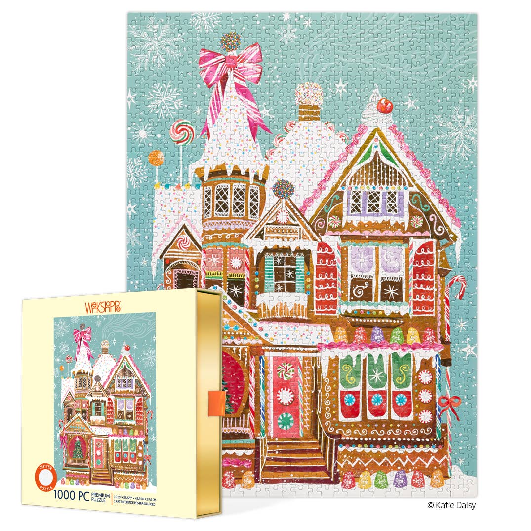 Gingerbread House 1000 Piece Christmas Puzzle