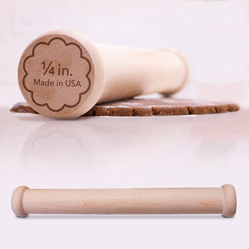 Ann Clark - Perfect Cookie Rolling Pin 1/4-in. Fixed Depth