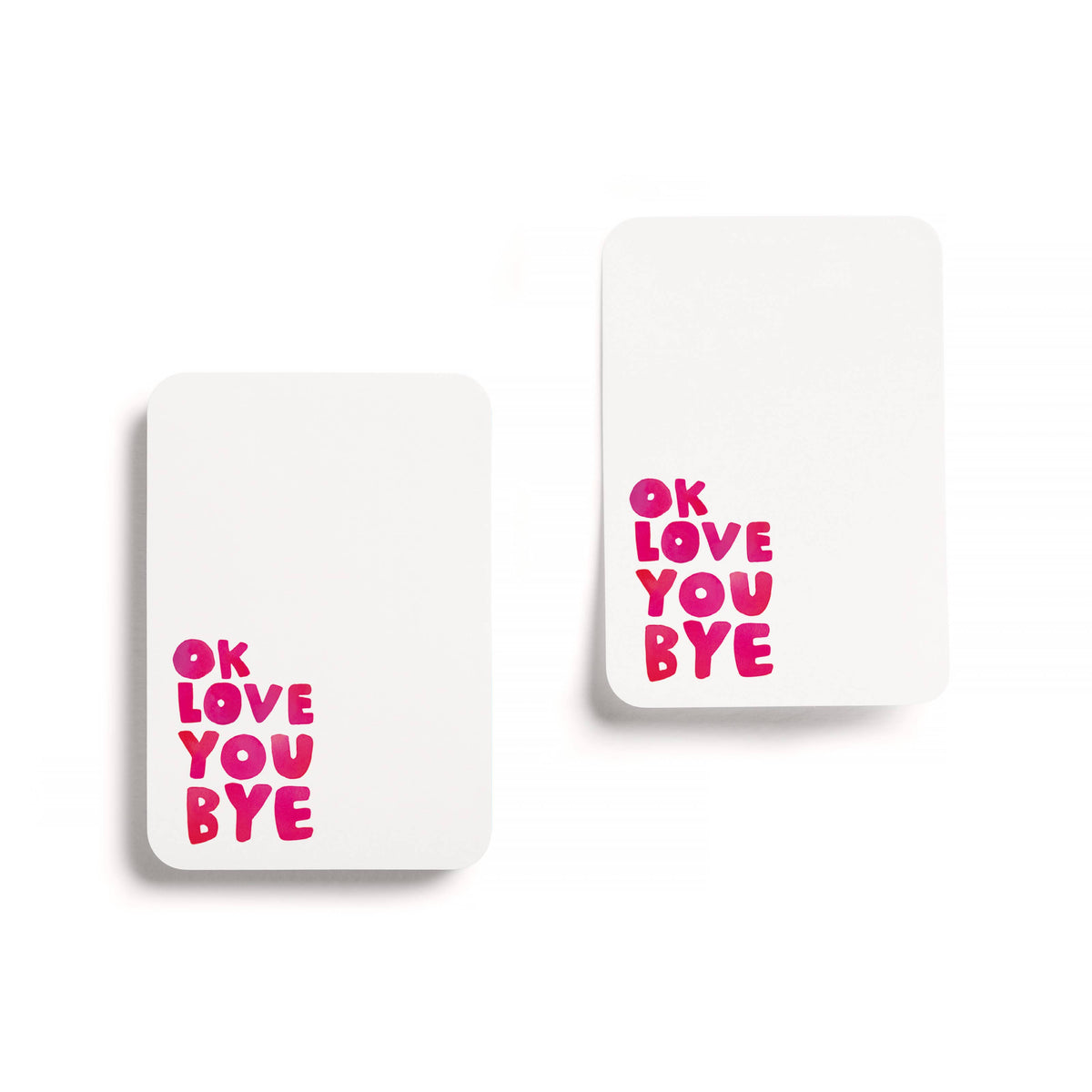 OkLoveYouBye Little Sticky Notes, 3M-Backed