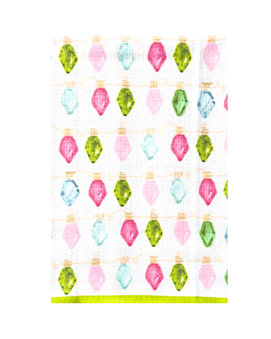 KEVA - Holiday Lights Double-Sided Tea Towel