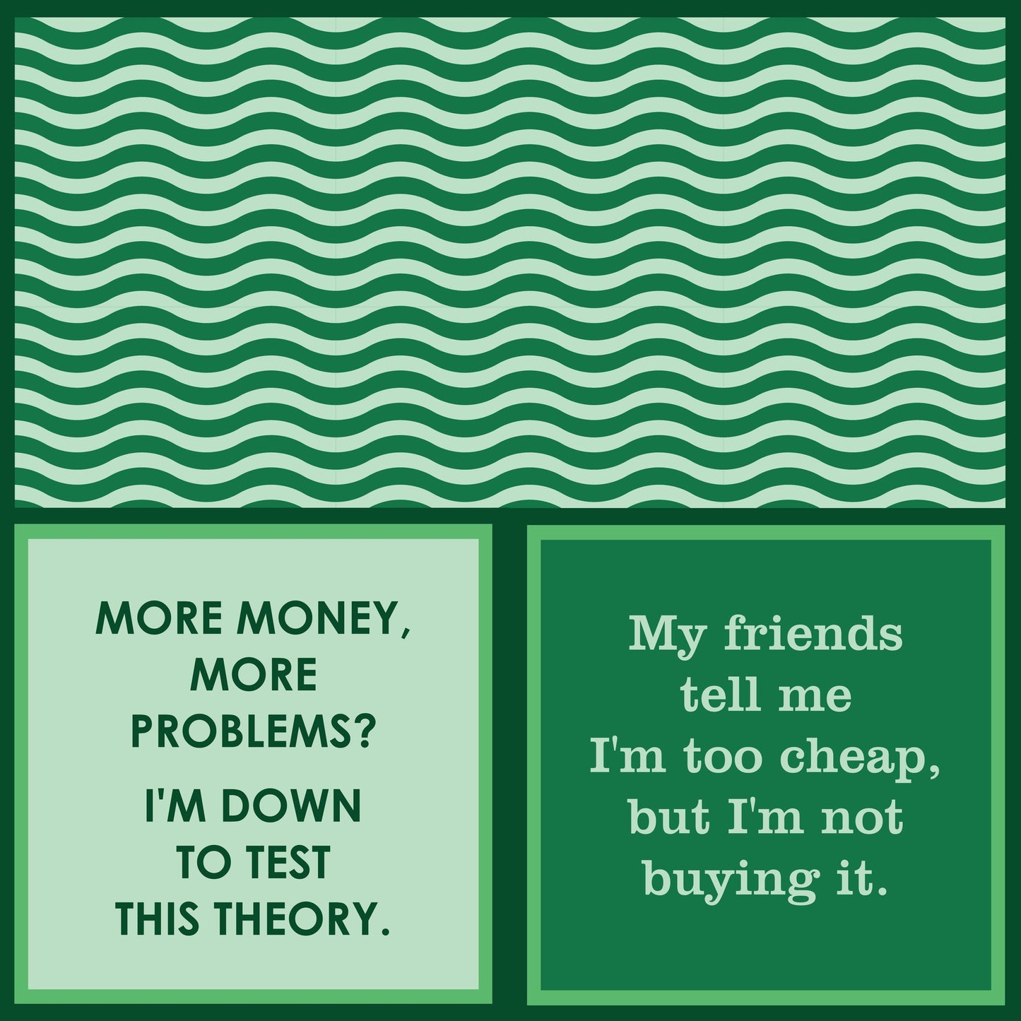 Drinks on Me - NAPKIN My friends tell me I'm too cheap | Funny Home Gift | Cocktail Napkin