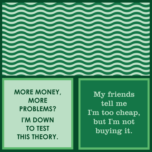 Drinks on Me - NAPKIN My friends tell me I'm too cheap | Funny Home Gift | Cocktail Napkin