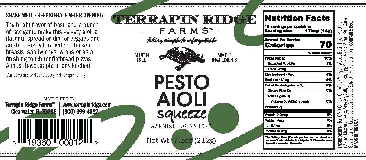 Terrapin Ridge Farms - Pesto Aioli Garnishing Squeeze
