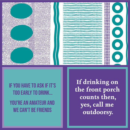NAPKIN Outdoorsy | Funny Party Gift | Cocktail Napkin