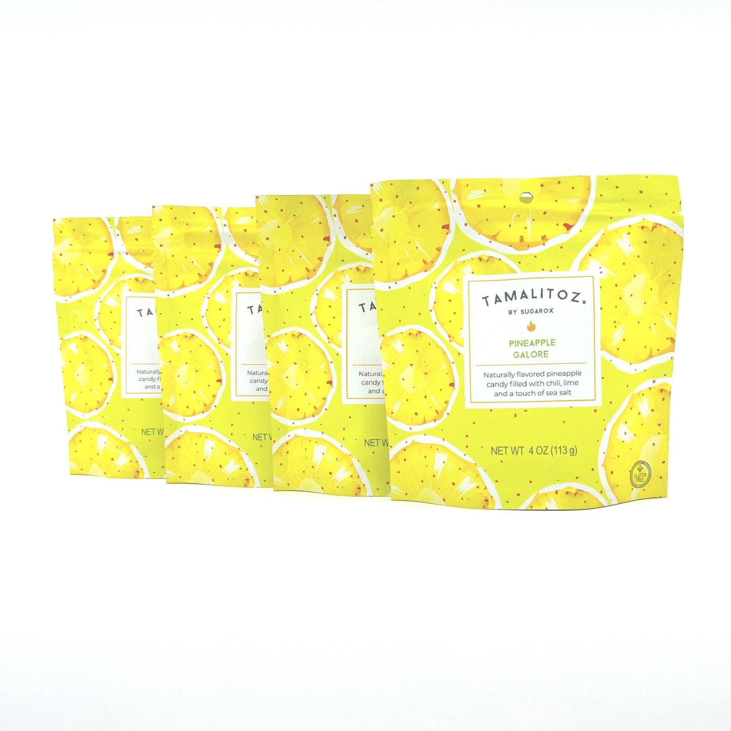 Sugarox Candy Studio LLC - PINEAPPLE GALORE TAMALITOZ CANDY 12CT