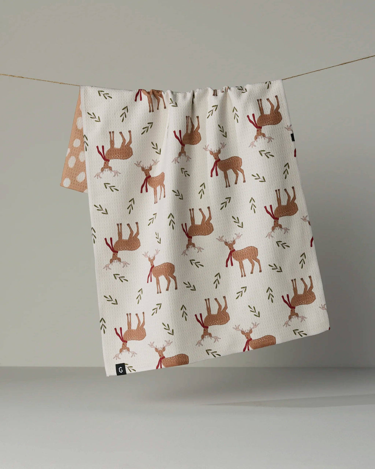 Winter Reindeer Luxe Kitchen Towel - Holiday 2026