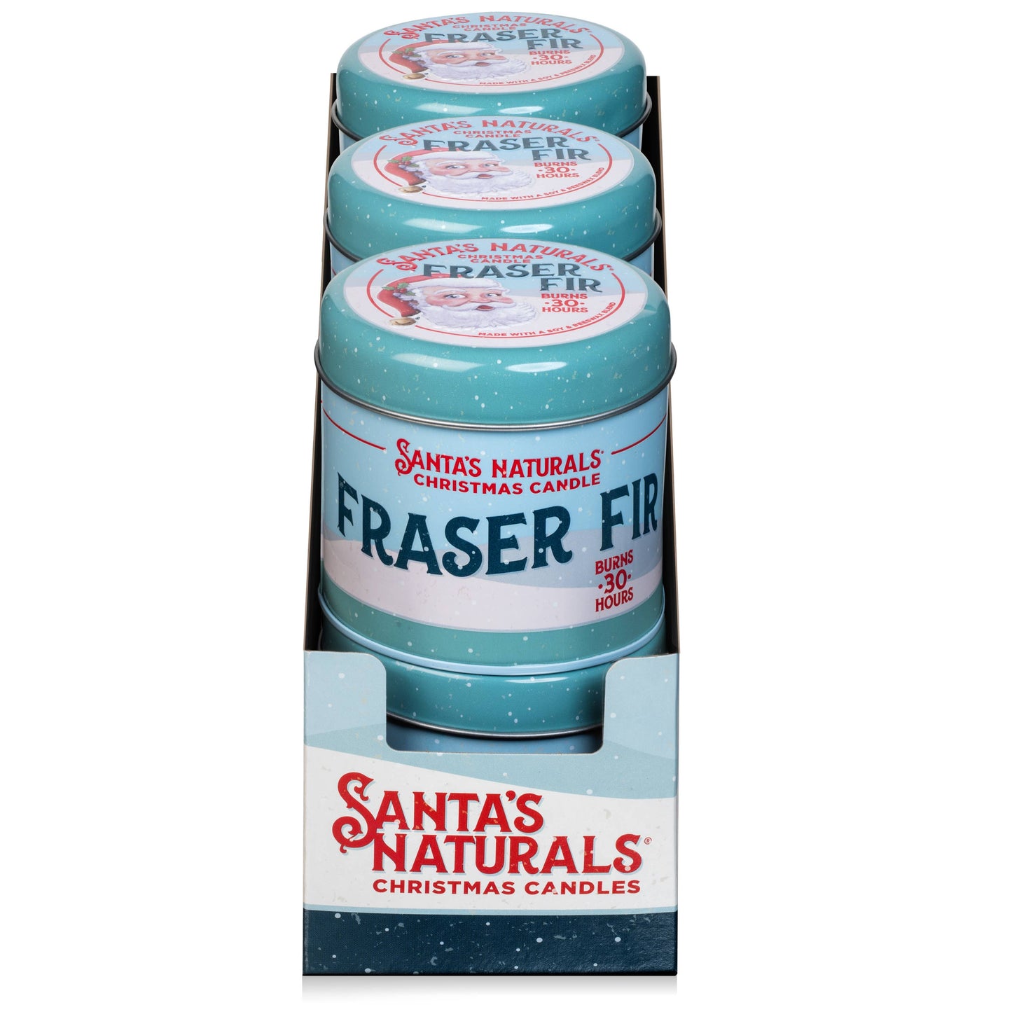 Santa's Naturals - Christmas Candle in Fraser Fir 9oz  ($7.50 each)