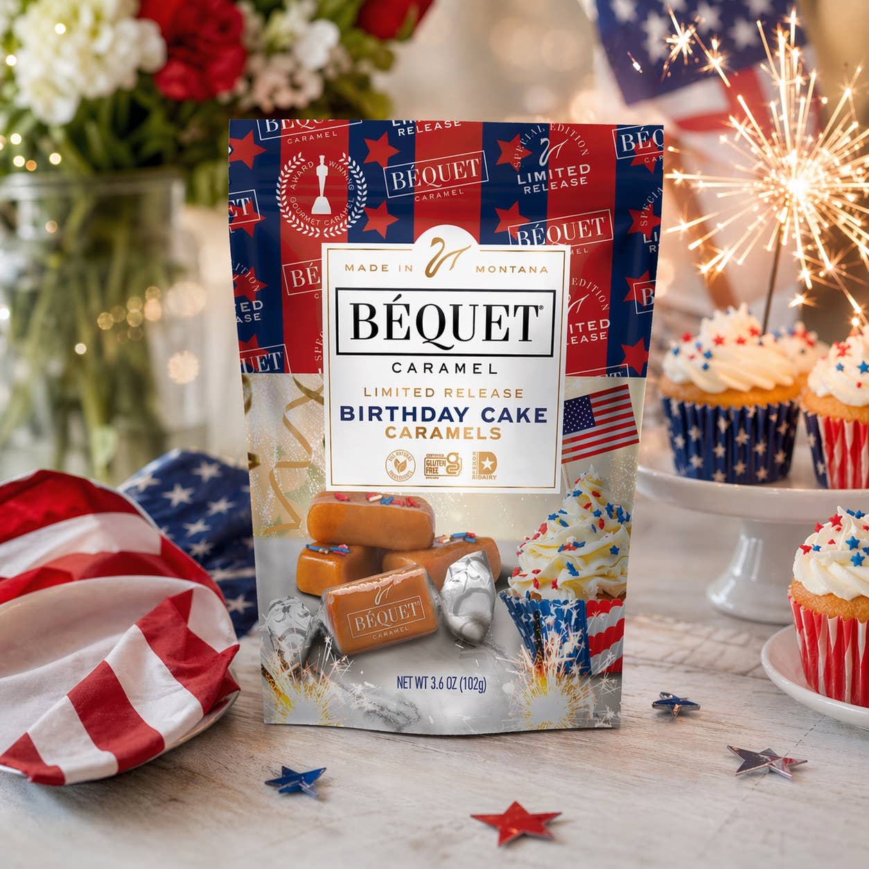 Béquet Confections - NEW! Birthday Cake Caramel — America's 250th