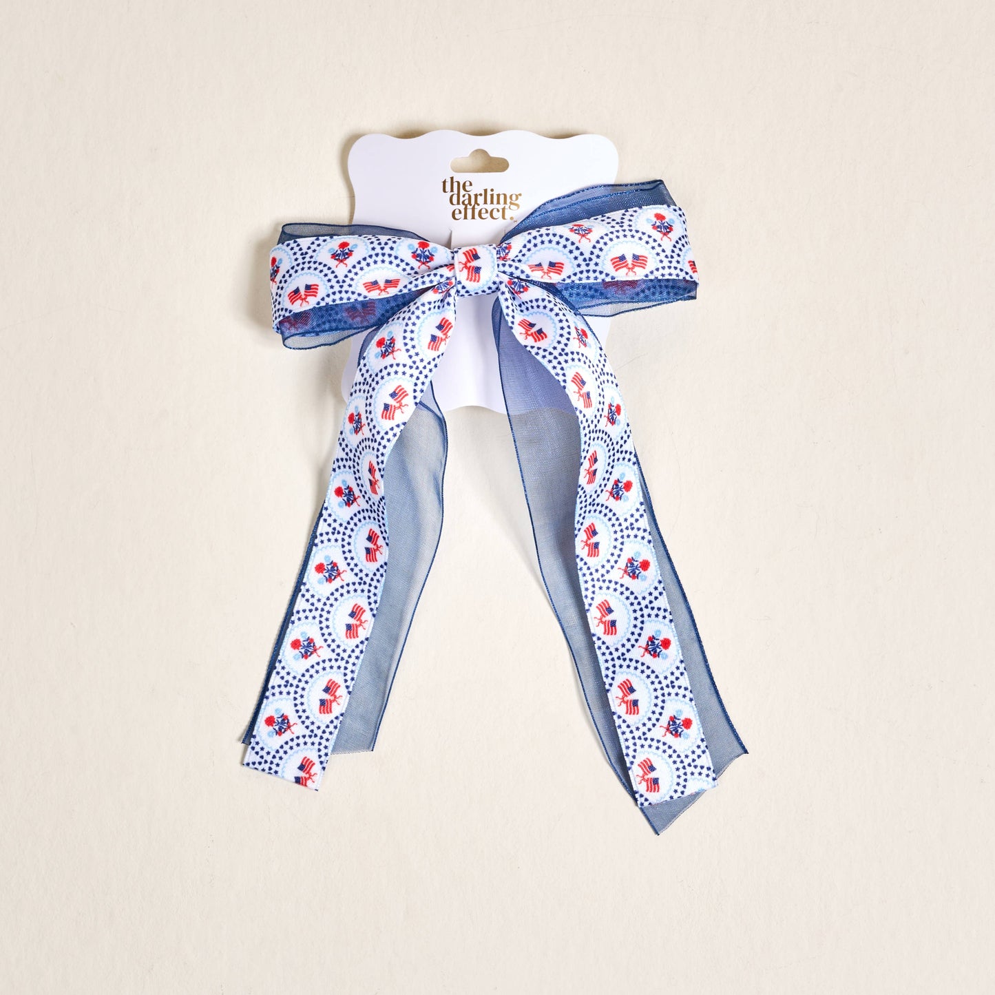 The Darling Effect - Lovely Layered Hair Bow–All-American Darling