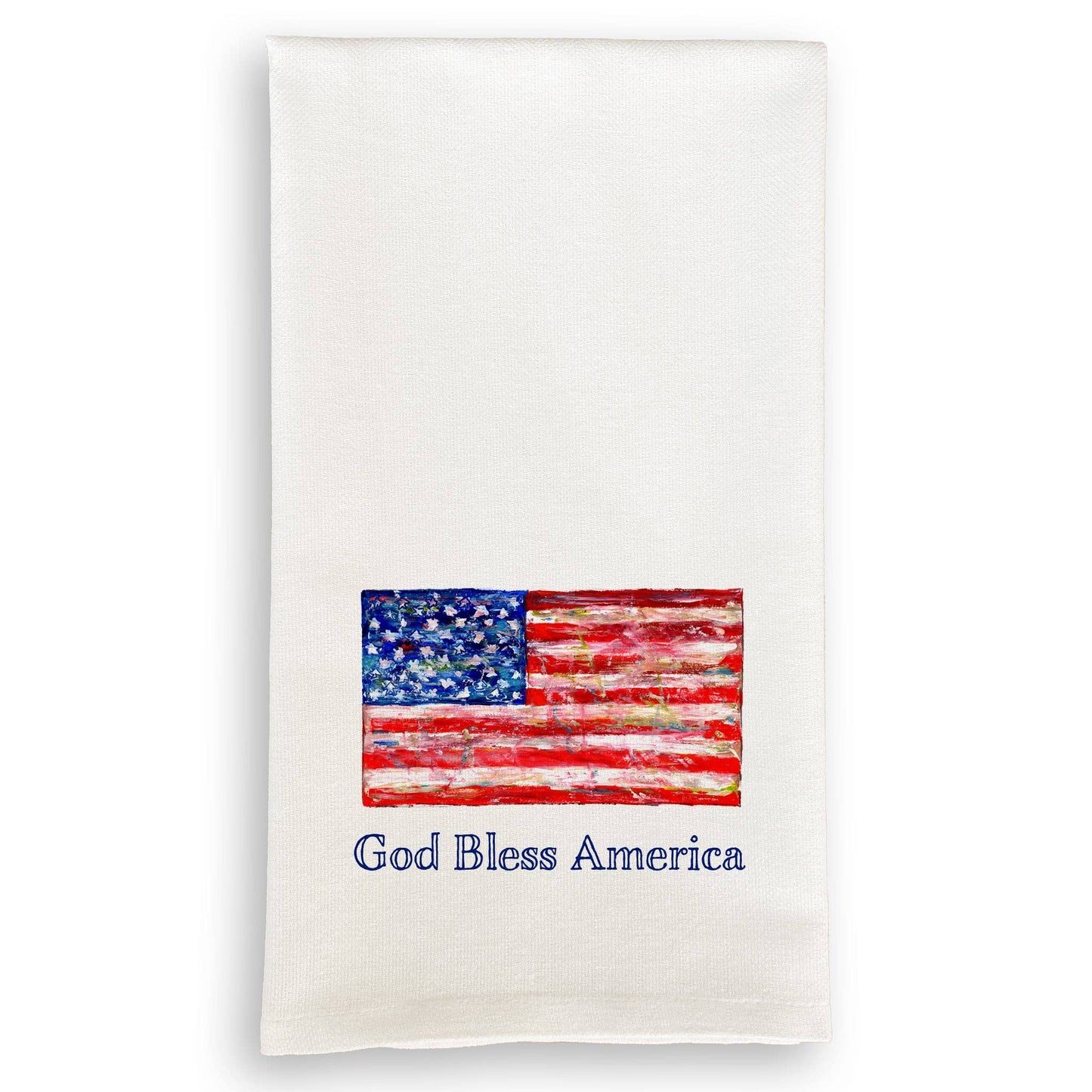 French Graffiti - Flag with God Bless America