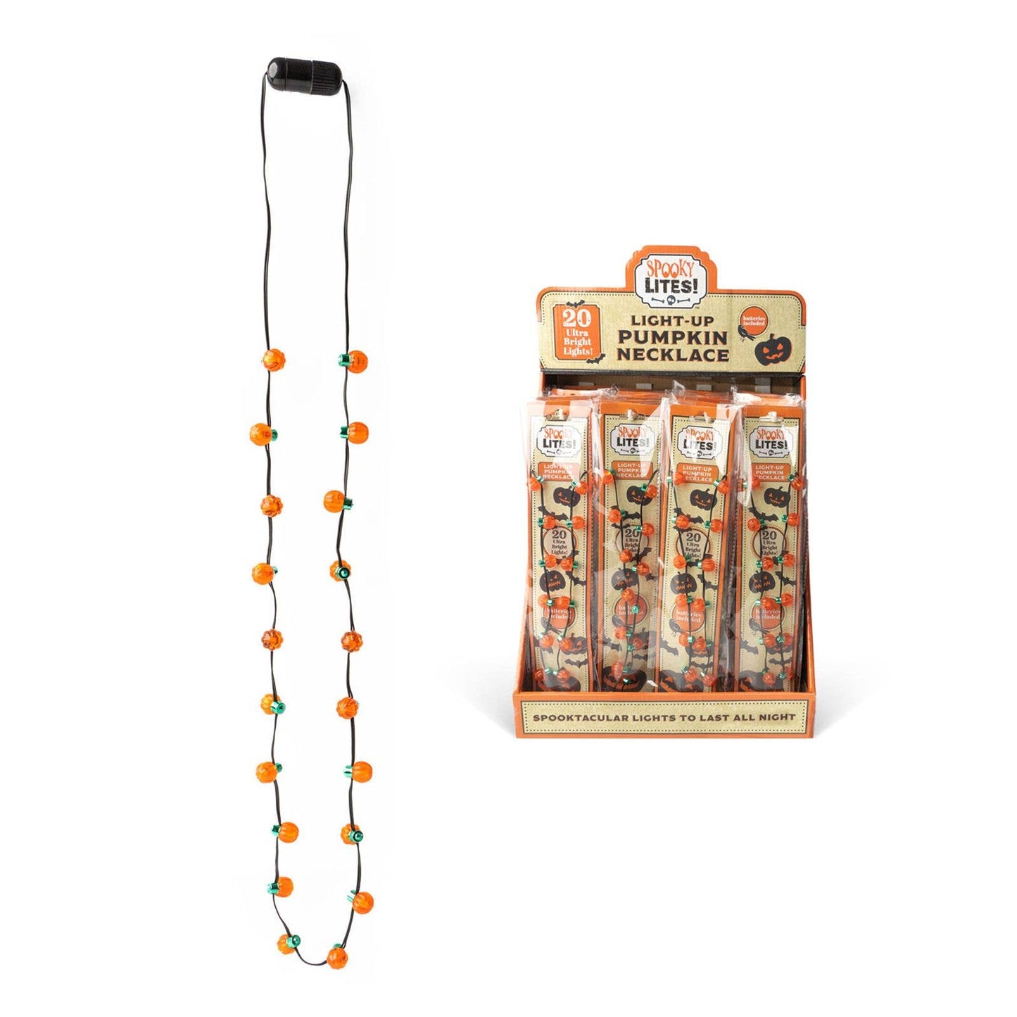 DM Merchandising - New Losta Light Pumpkin Necklace w/ 20 lights