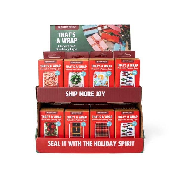DM Merchandising - Christmas That's A Wrap Decorative Packing Tape